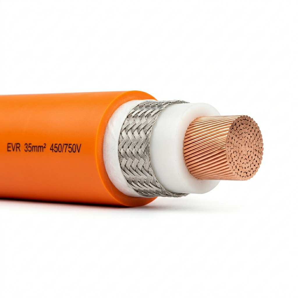 AC/DC charging cable for stations and vehicles